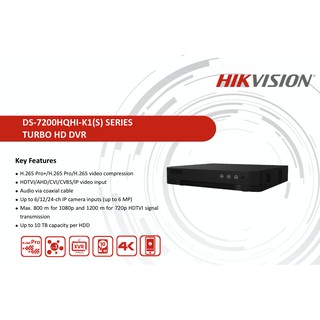 HIKVISION DVR 16CH 2MP TVI DVR *รองรับกล้อง Built-In Mic