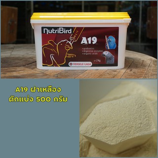 A19 Nutribird อาหารลูกป้อนนก ( ฝาเหลือง ) ตักแบ่ง 500 กรัม