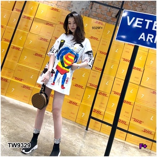 👗Pfashion [ส่งไว!!🚛] P9329  มินิเดรสลายการ์ตูนซุปเปอร์แมน  Superman cartoon mini dress