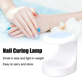 I Comestic Store Mini Nail UV LED Dryer 16W 3pcs Light Chips 60s Timing Polish Curing Lamp with USB Cable