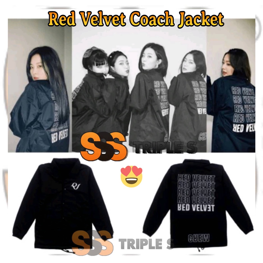 COACH RED VELVET CREW JACKET WINDBREAKER IRENE JOY WENDY SEULGI YERI