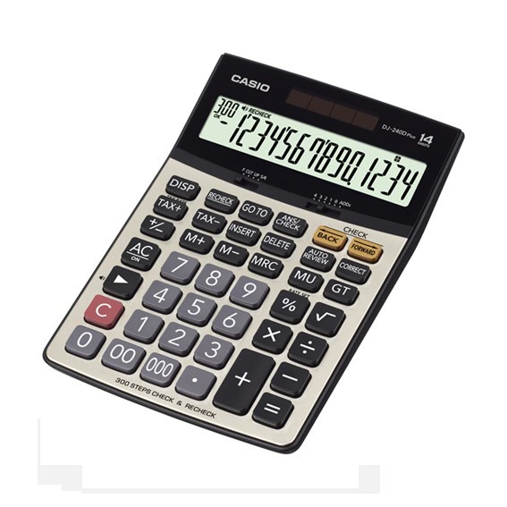 เครื่องคิดเลข CASIO DJ-240D Plus ( 14 หลัก ) (ของแท้ รับประกัน 2 ปี)