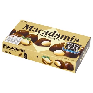 🔥สินค้าขายดี!! ลอตเต้ ช็อกโกแลตสอดไส้แมคคาดาเมีย 67กรัม Lotte Macadamia Chocolate 67g