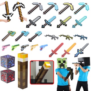 ✿minecraft โฟมของเล่นดาบ enchanted diamond sword game with the same weapon equipment children birthday gift hot sale