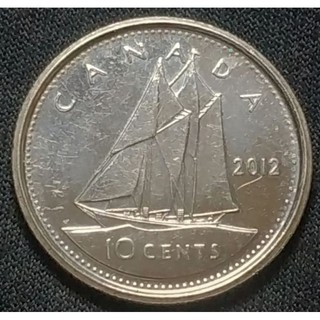 แคนาดา (Canada), 10 Cents, Queen Elizabeth II