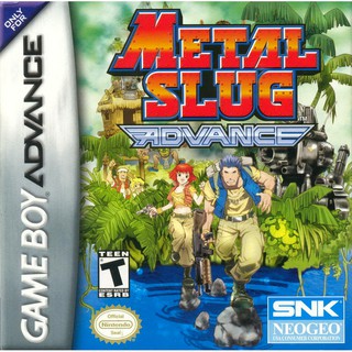 ตลับ GBA  Metal Slug Advance (U) ตลับผลิตใหม่ ระบบ เซฟ ไอซี ไม่ใช้ถ่าน