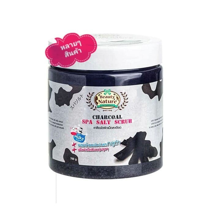 Beauty Nature Charcoal Spa Salt Scrub(สูตรชาโคล) 700 g