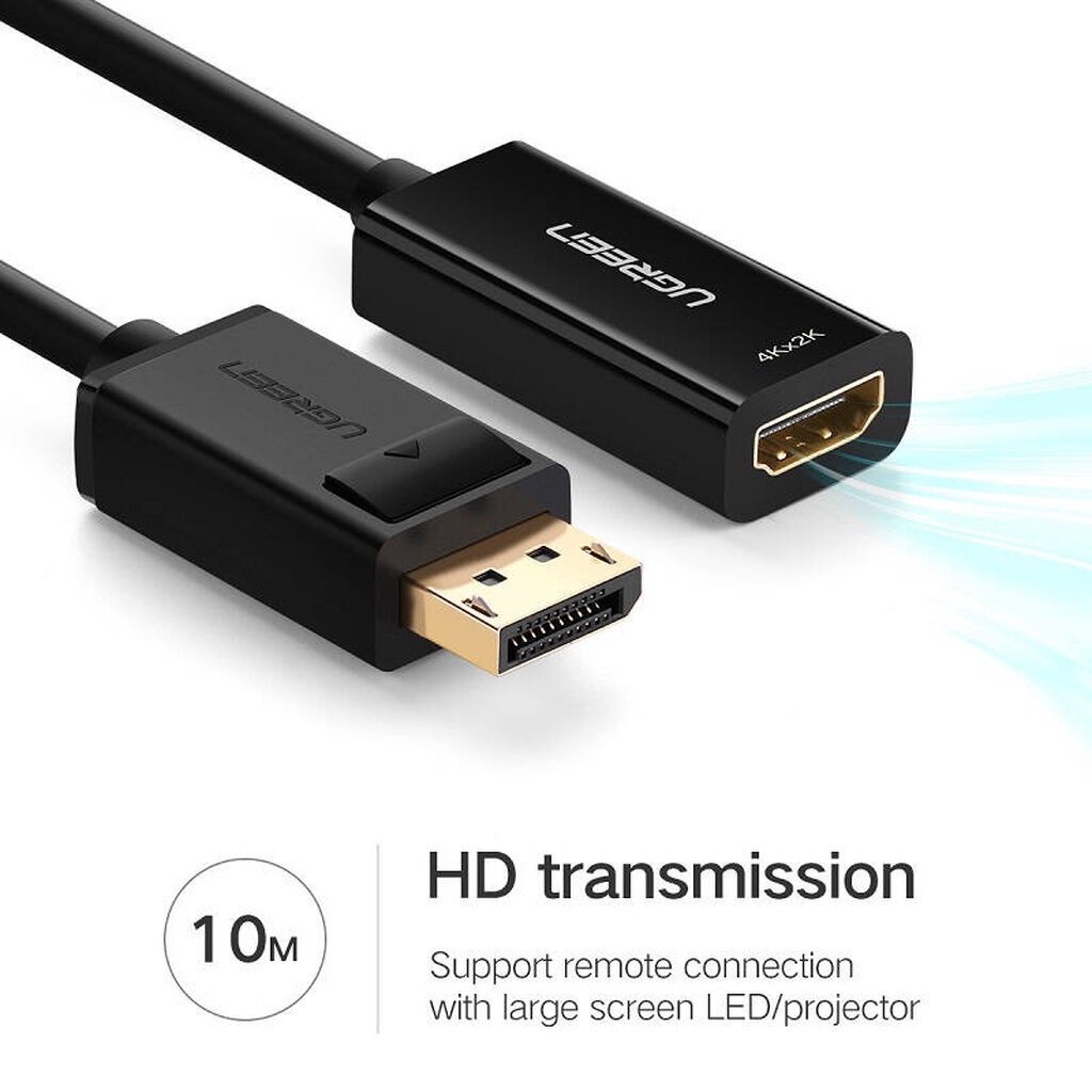 UGREEN DisplayPort DP Male to HDMI Female Cable Adapter Display Port Converter for Projector HP/Dell Laptop