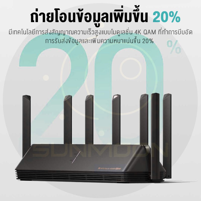 รับ500c.10CCBAUG1 Xiaomi Mi Router AX6000 AIoT WiFi6 IoT 5G เราเตอร์รับ ...