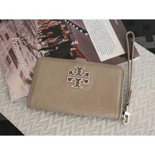 กระเป๋าตัง Tory Burch Britten Small Phone Wallet เบจ