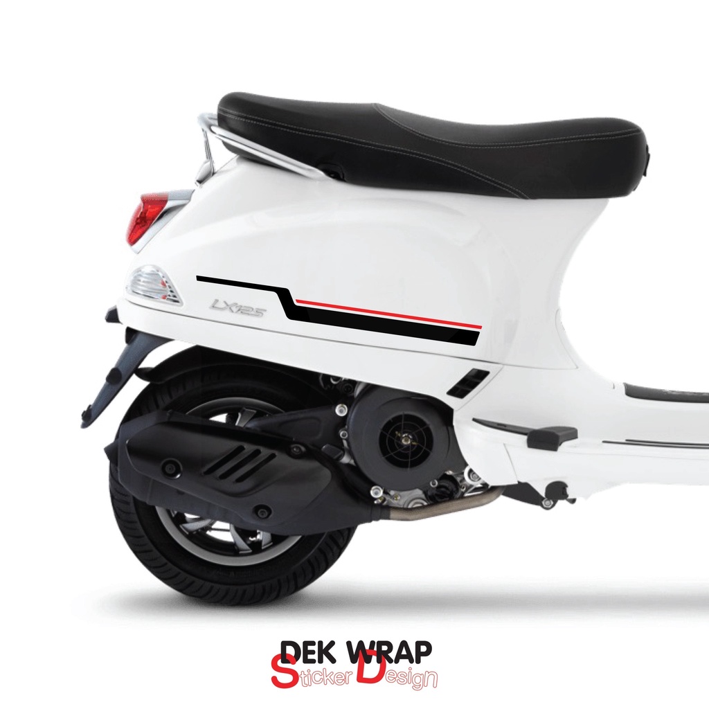 สติกเกอร์ลายคาด NEW VESPA S,LX (ลูกค้าต้องการสีไหนแจ้งข้อความแชทได้เลยค่ะ)