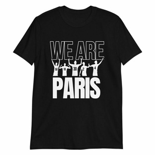 ⚡️ พร้อมส่ง⚡️ ใหม่ เสื้อยืดลําลอง แขนสั้น พิมพ์ลาย We Are Paris Here We Go I Love Paris ทรงสลิมฟิต ของขวัญคริสต์มาส