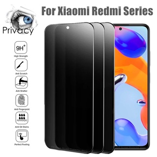 Anti-Spy Privacy Tempered Glass Xiaomi Redmi Note 10 11 9 8 7 6 5 Pro Max 10S 11S 9S 10C 10A K50 K40 K40S K30 K30i K20 K50S 9A 9C 9T Poco F3 F2 X2 M3 M4 X3 NFC X4 5G Mi 12 12X 11T 10T Screen Protector on Glass Phone Full screen coverage protection Film