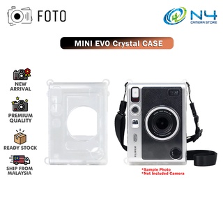 Foto เคสคริสตัลใส พร้อมสายคล้อง สําหรับกล้อง Fujifilm Instax Mini EVO