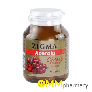 Zigma Acerola Cherry 1,000 mg.30 เม็ด