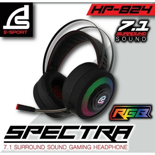 หูฟังเกมมิ่ง SIGNO E-Sport HP-824 Spectra ไฟ RGB ระบบเสียง 7.1 หูฟังสำหรับเล่นเกมส์