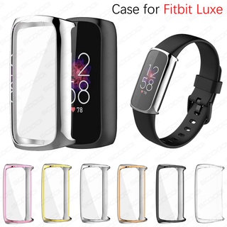 TPU Soft Full Screen Protector Case for Fitbit Luxe Smart bracelet Cover