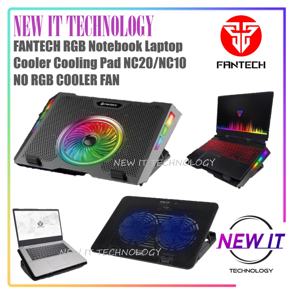FANTECH RGB Notebook Laptop Cooler Cooling Pad NC20 / NC10 NO RGB COOLER FAN