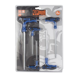 GIANT KINGKONG PRO ชุดไขควงตัวทีหัวท็อกซ์ รุ่น KKP20779 (ชุด 5 ชิ้น) สีน้ำเงิน - เทา ไขควง