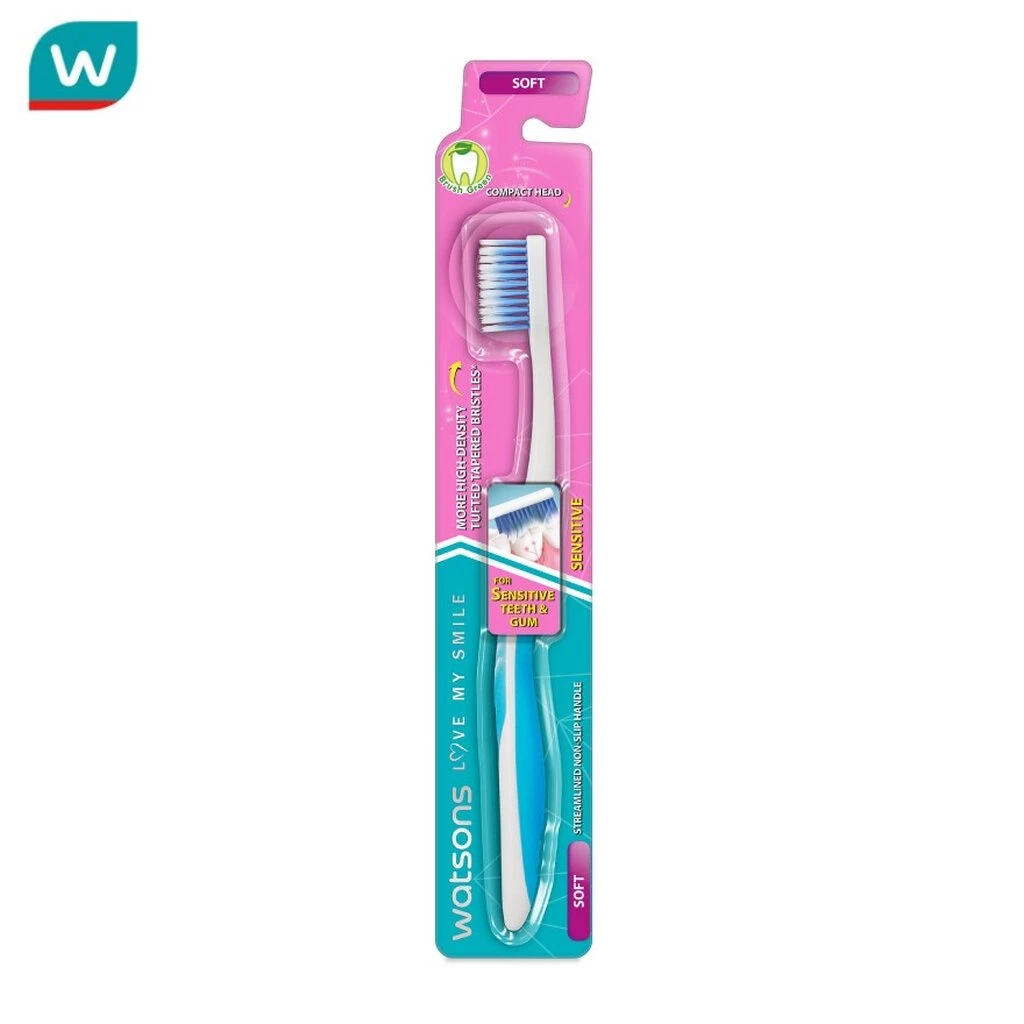 Watsons วัตสัน แปรงสีฟัน เซนซิทีฟ (ซอฟท์) 1ด้าม.