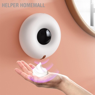 Helper Homemall เครื่องจ่ายสบู่โฟมอัตโนมัติ ระบบอินฟราเรด ไม่ต้องสัมผัส สีขาว สําหรับห้องน้ํา ห้องครัว