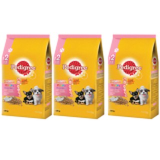 Pedigree Small Breed Puppies Food (3-12 mth old) Milk Flavor 1.35kg (3 Bags) อาหารสุนัข เพดดีกรี