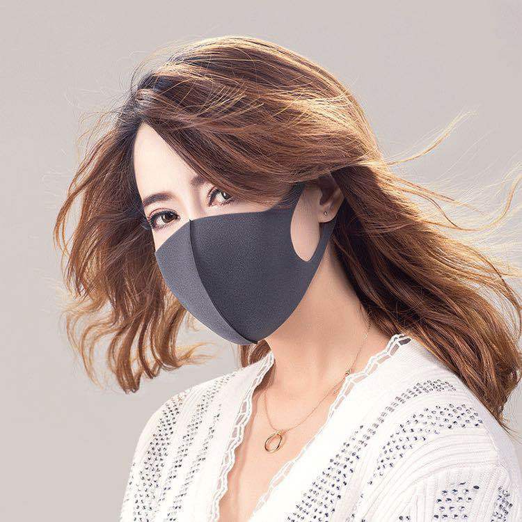 หน้ากากอนามัยแบบผ้า ผ้าปิดจมูก 3D ผ้าปิดปาก กันฝุ่น PM 2.5 สีดำ 1ชิ้น 🔥🔥พร้อมส่ง 🔥🔥