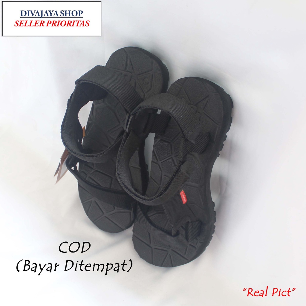 รองเท้าแตะแบรนด์ Krakal สีดําผู้ชาย/ผู้หญิง-GN-Divajaya Shop ใหม่ล่าสุด
