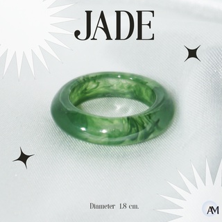 แหวน Jade 🪐 |  แหวนแฟชั่น แหวนมินิมอล แหวนอะคริลิค แหวนสไตล์เกาหลี แหวนราคาถูก แหวนหยก แหวนเสริมดวง