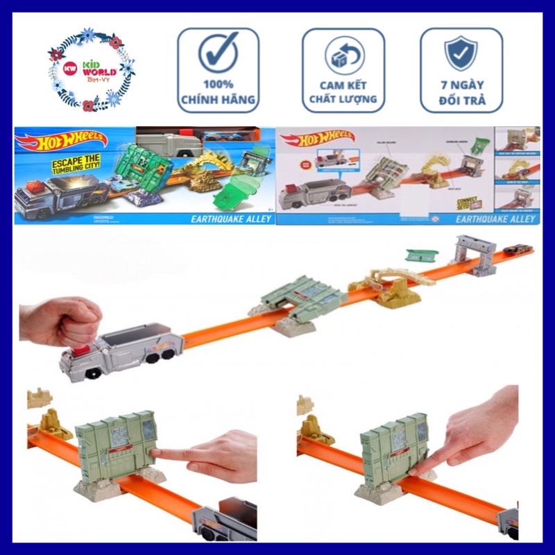 Hot Wheels Earthquake Alley DNR74 DWY52 Track Set.