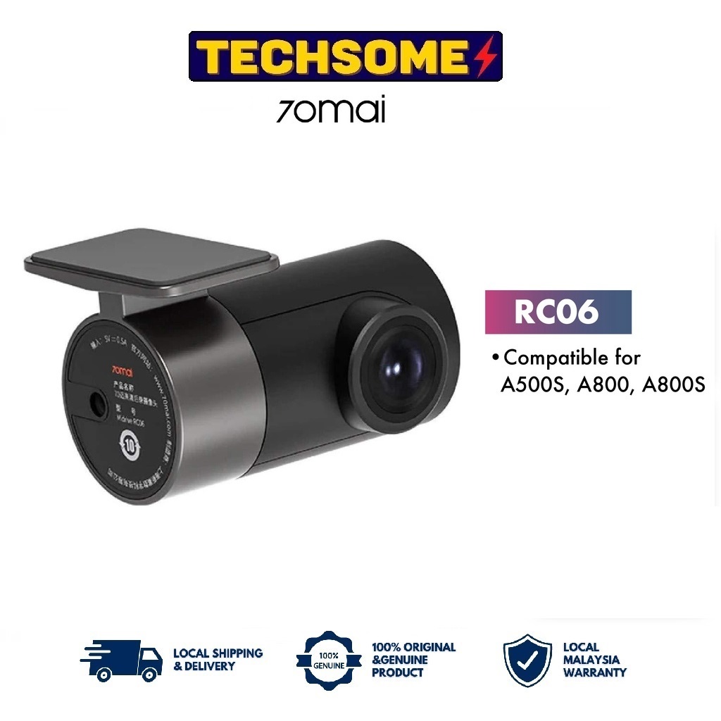 กล้องมองหลังรถยนต์ 70mai 1080P RC06 สําหรับ 70mai Dash Cam A500S A800 A800S