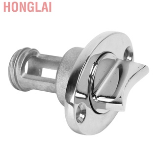 Honglai Marine Drain Plug 1in Stainless Steel Screw Type Boat Valve with O Ring Washer for Replacement