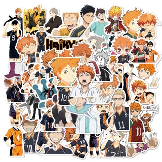 สติกเกอร์ ลายวอลเลย์บอล Haikyuu กันน้ํา สําหรับติดตกแต่งแล็ปท็อป กีตาร์ สเก็ตบอร์ด กระเป๋าเดินทาง 50 แผ่น ต่อชุด