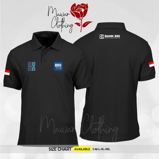 เสื้อโปโล คอปก ลาย BRI MOBILE BRIMO BRI MO BANK BRI Serves With All The Heart BUMN สําหรับอินโดนีเซีย