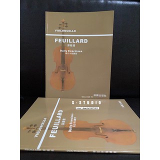 FEUILLARD Daily Exercises Violoncello (Cello book）