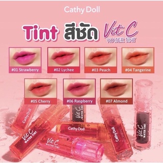Vit C vitc ลิปจุ่ม ลิปสติก ลิป Cathy Doll Vit C Water Tint ทินท์น้ำแร่ ทินท์ ทิ้นท์ ลิปวิทซี ลิปน้ำแร่ J1