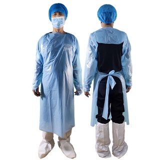 ❤️พร้อมส่ง❤️CPE isolation gown เสื้อกาวน์พลาสติกใช้แล้วทิ้ง