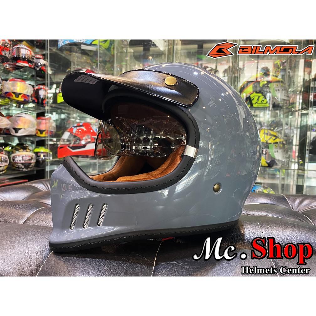 หมวกกันน็อค BILMOLA RX100  PLAIN COOL GREY