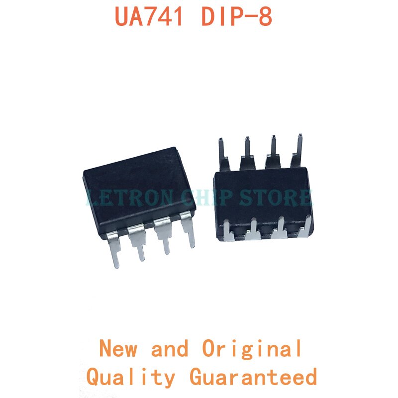 10 ชิ้น ua741cn dip8 ua741cp dip-8 ua741 op lm741 dip 741 ic opamp gp 1mhz