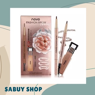 แท้-ส่งไว📢 (#5146) Novo Fashion Brow โนโว ดินสอเขียนคิ้วแบบหมุน