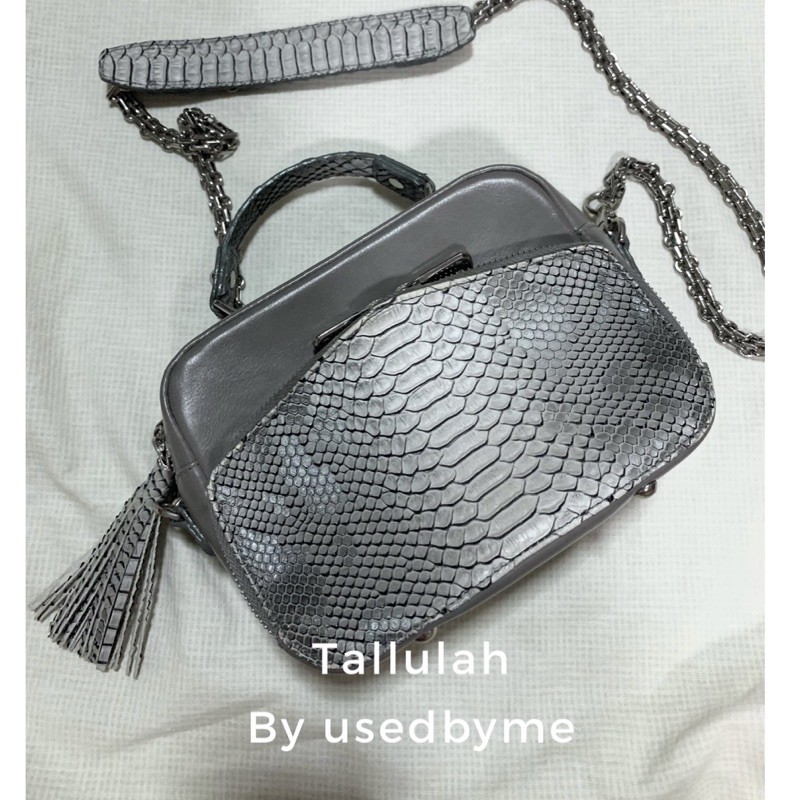 กระเป๋า Tallulah รุ่น Mini Riley สี Grey Python (ส่งต่อ)