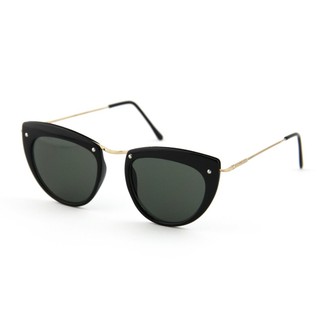 Spitfire Sunglasses Helix Black Gold, Black lens แว่นกันแดด สีดำทอง เลนส์ดำ