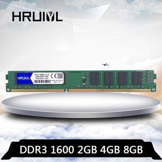 hruiyl ddr 3 1600 mhz 2gb 4gb 8gb pc หน่วยความจําคอมพิวเตอร์ตั้งโต๊ะ ram 2-12800 u 1 . 5 mhz 4 g