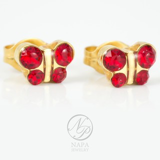 Napa Jewelry Butterfly B006 ต่างหู ผีเสื้อ สำหรับคนแพ้ง่าย