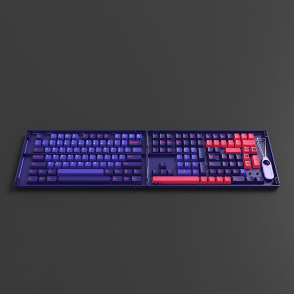 ปุ่มคีย์แคป AKKO Neon Keycap Set (157key) PBT Double Shot,Cherry