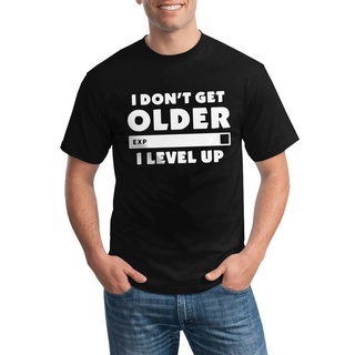 [S-5XL] เสื้อยืด พิมพ์ลาย I DonT Get Older I Level Up สไตล์พังก์ ฮิปฮอป