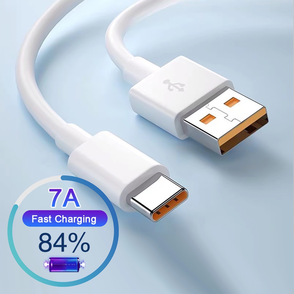 สายชาร์จ USB Type C 0.25 1 1.5 2 เมตร ชาร์จเร็วมาก สําหรับ Huawei Xiaomi Samsung 7A