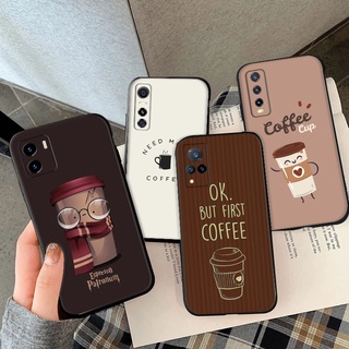 เคสซิลิโคนนิ่ม ลายกาแฟ สําหรับ Vivo Y11 Y20 Y12 Y15 Y17 Y30 Y21 Y50 Y31 Y51 Y20i Y20S Y33S Y21S Y21T