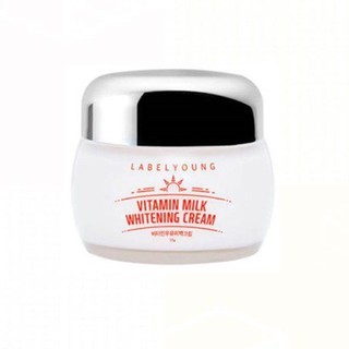 (สูตรเก่า) ครีมหน้าสด LABELYOUNG Vitamin milk whitening cream