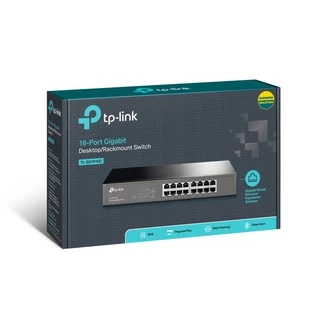 TP-LINK Gigabit Switching Hub 16Port (13") TL-SG1016D (Black) -LIFE TIME (BY SYNNEX SERVICE CENTER)